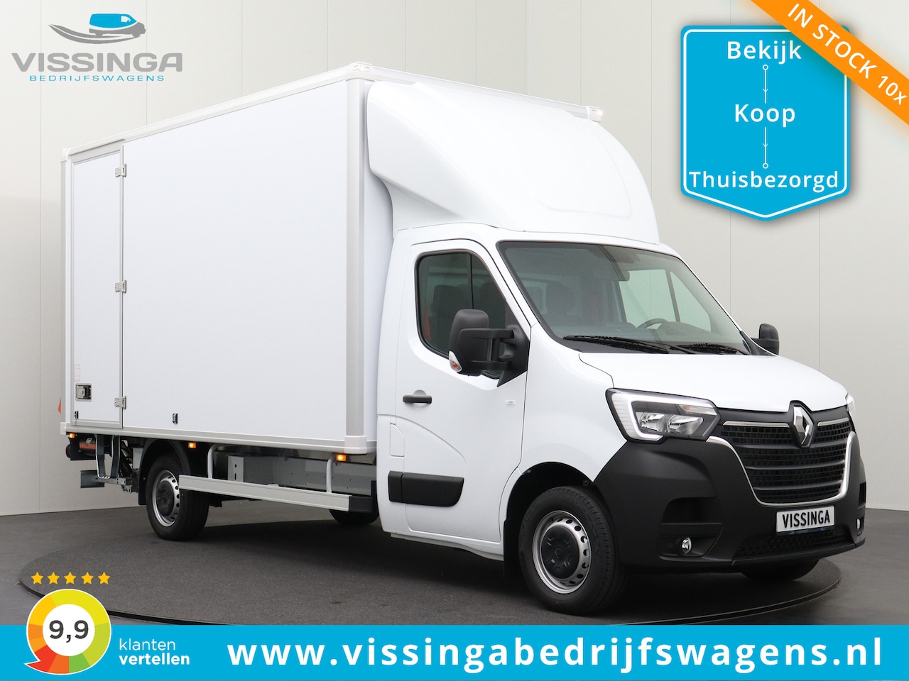 Renault Master Bakwagen Met 1000 Kg Laadklep En 2500 Kg Trekhaak 2023