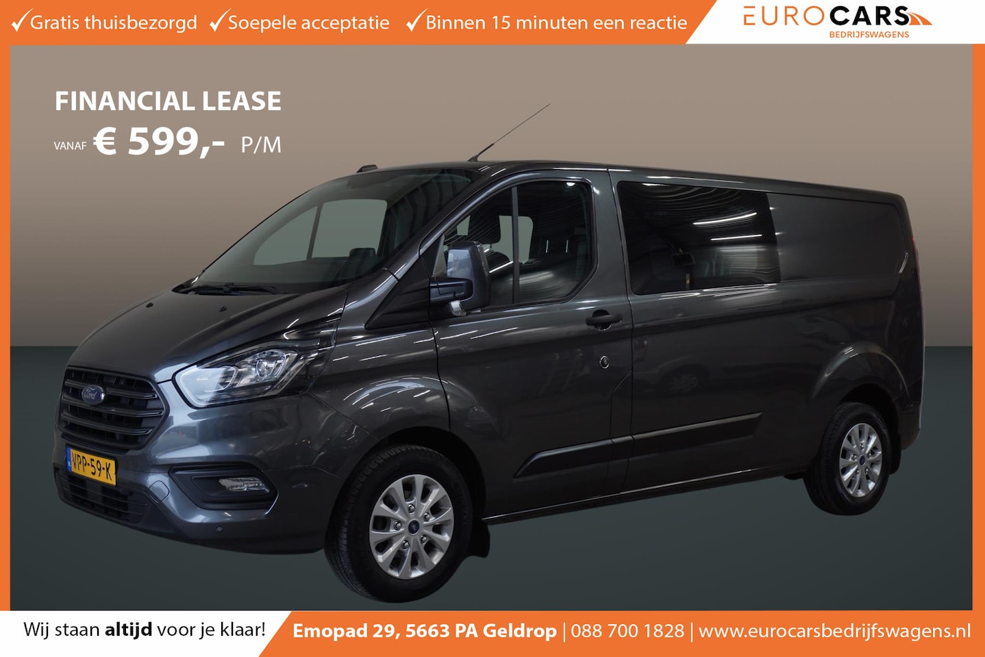 Ford Transit Custom 300 2 0 TDCI L2H1 Trend Dubbele Cabine Navi Airco