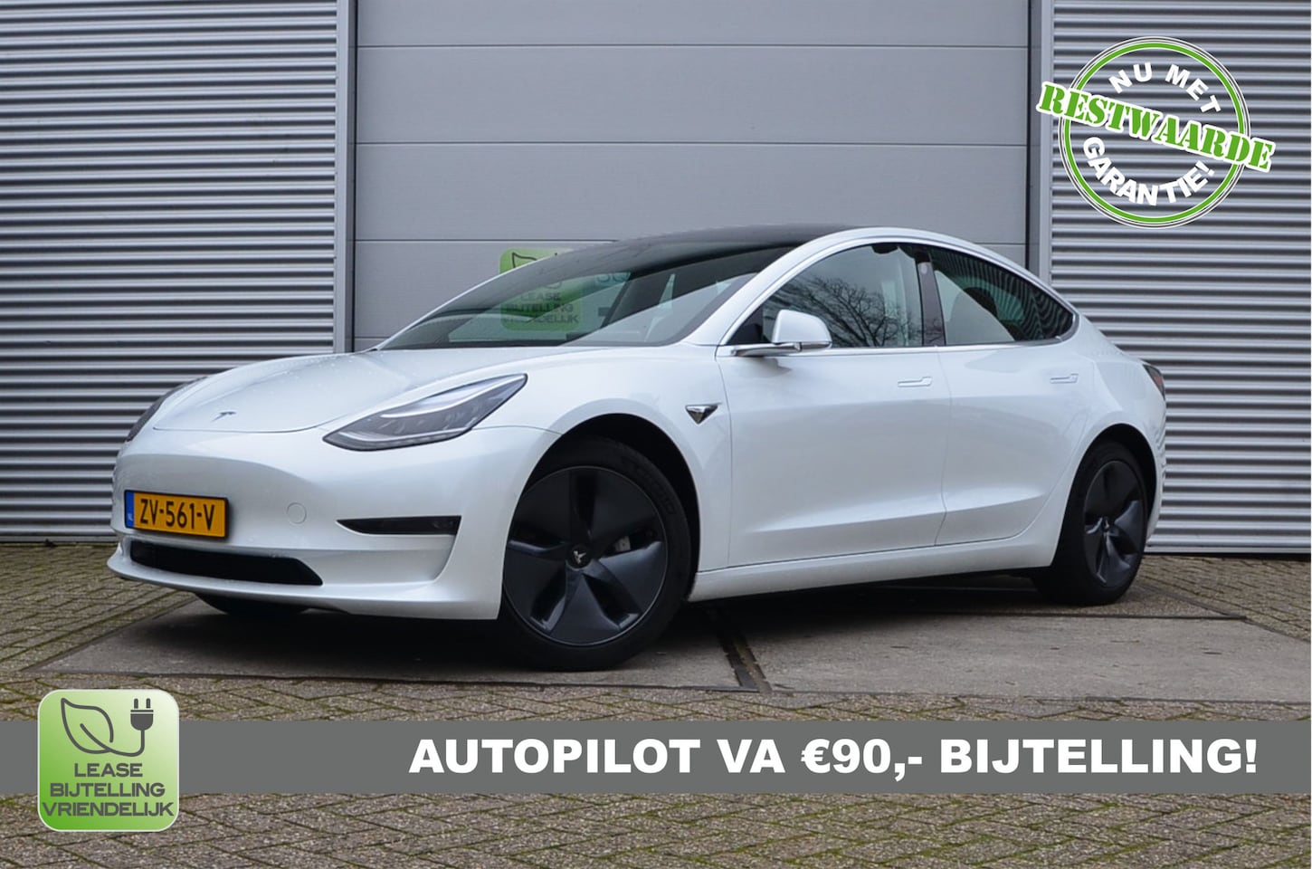 Tesla Model 3 Long Range RWD AutoPilot, 4% Bijtelling, incl. BTW Elektrisch - Occasion te koop op AutoWereld.nl