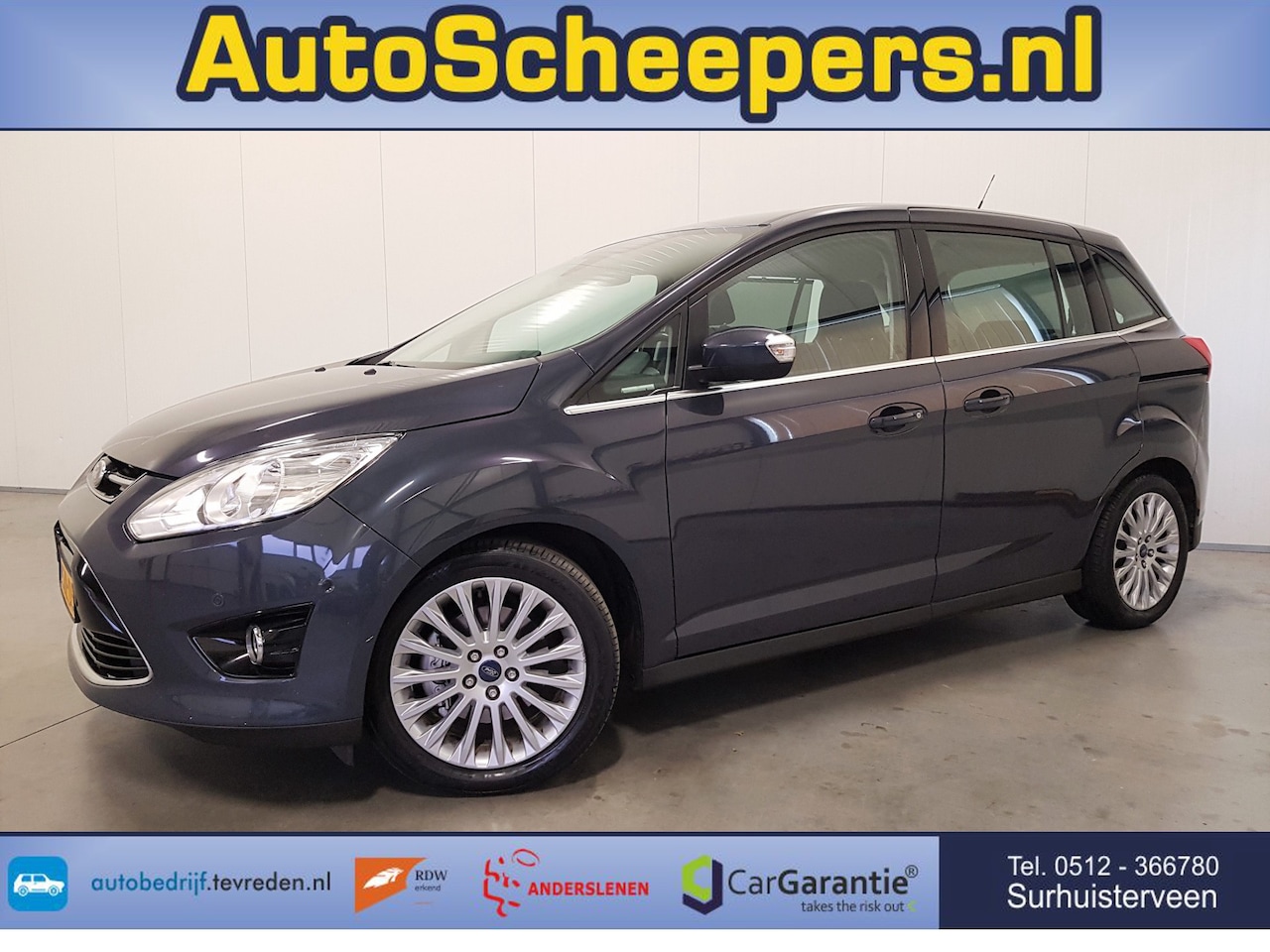 Ford Grand C Max 1 0 Titanium 7p Navi Clima Pdc Cruise Trhaak 13 Benzine Occasion Te Koop Op Autowereld Nl