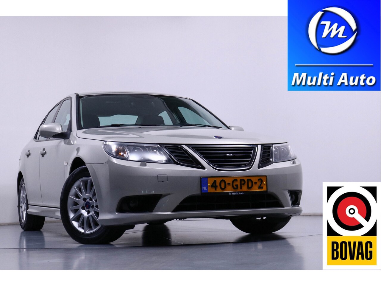 Saab 9-3 Sport Sedan - 1.8 Linear Leder Stoelverwarming Trekhaak Climate control Navigatie - AutoWereld.nl