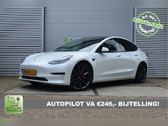Tesla Model 3 - Performance AutoPilot, rijklaar prijs