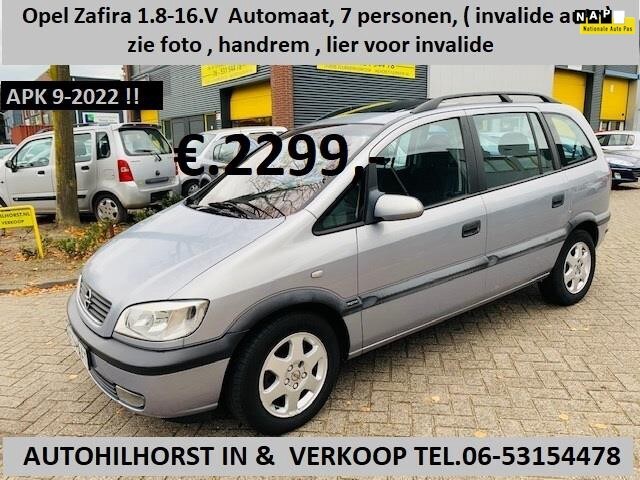 Opel Zafira 1.8-16V Elegance ( INVALIDE AUTO, HANDREM , FOTO , HANDELS PRIJS 2000 Benzine Occasion te koop op AutoWereld.nl