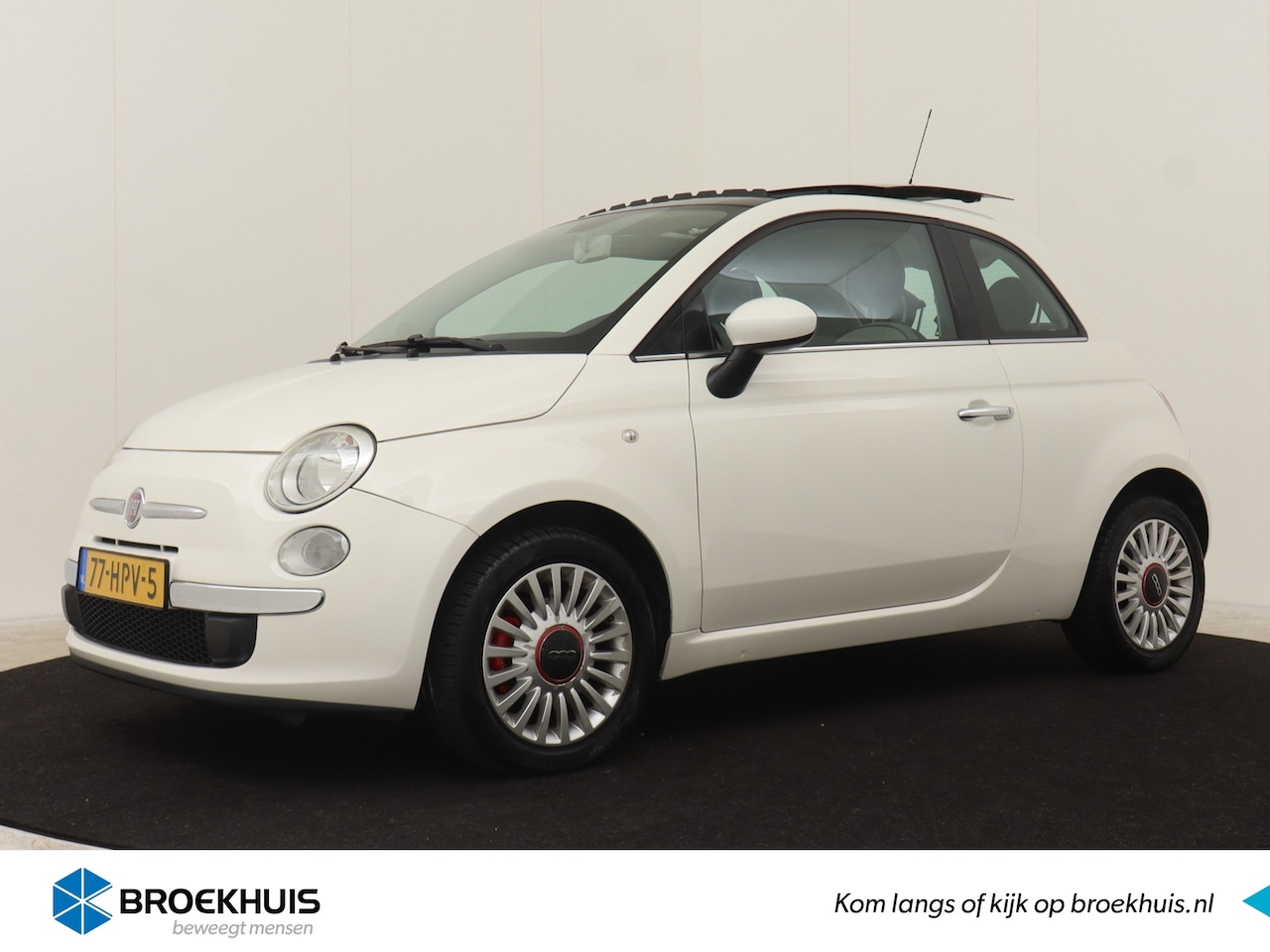Fiat 500 - 1.4-16V 100pk Lounge | Automaat | Schuif / Kanteldak | Airco | Lichtmetalen Velgen - AutoWereld.nl