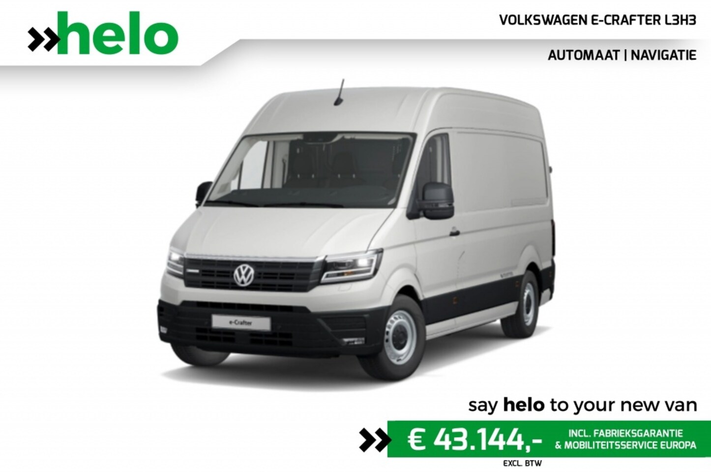 Volkswagen Crafter - e-Crafter L3H3 | Navigatie - AutoWereld.nl