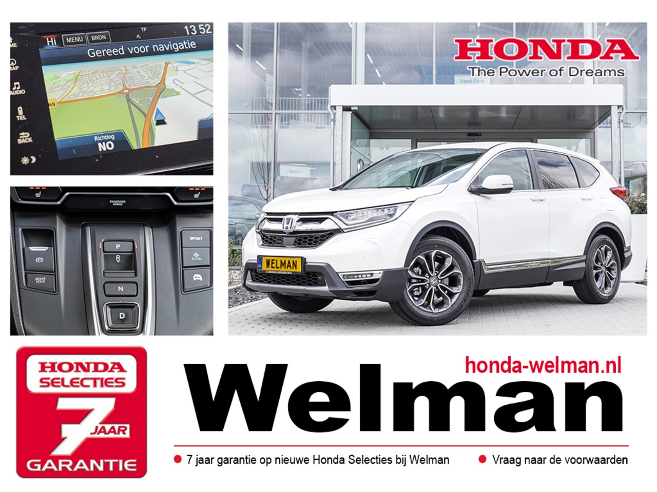 Honda CR-V - 2.0i e: HEV HYBRID ELEGANCE - AUTOMAAT - ELEKTRO - 184 PK - AutoWereld.nl