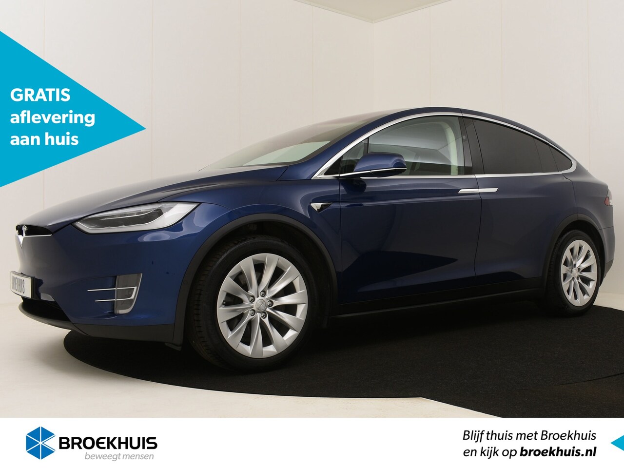 Tesla Model X - 100D 418pk 6 persoons | Incl. BTW! | Proefrit Mogelijk! | Carbon | Luxe Leder | Luchtverin - AutoWereld.nl