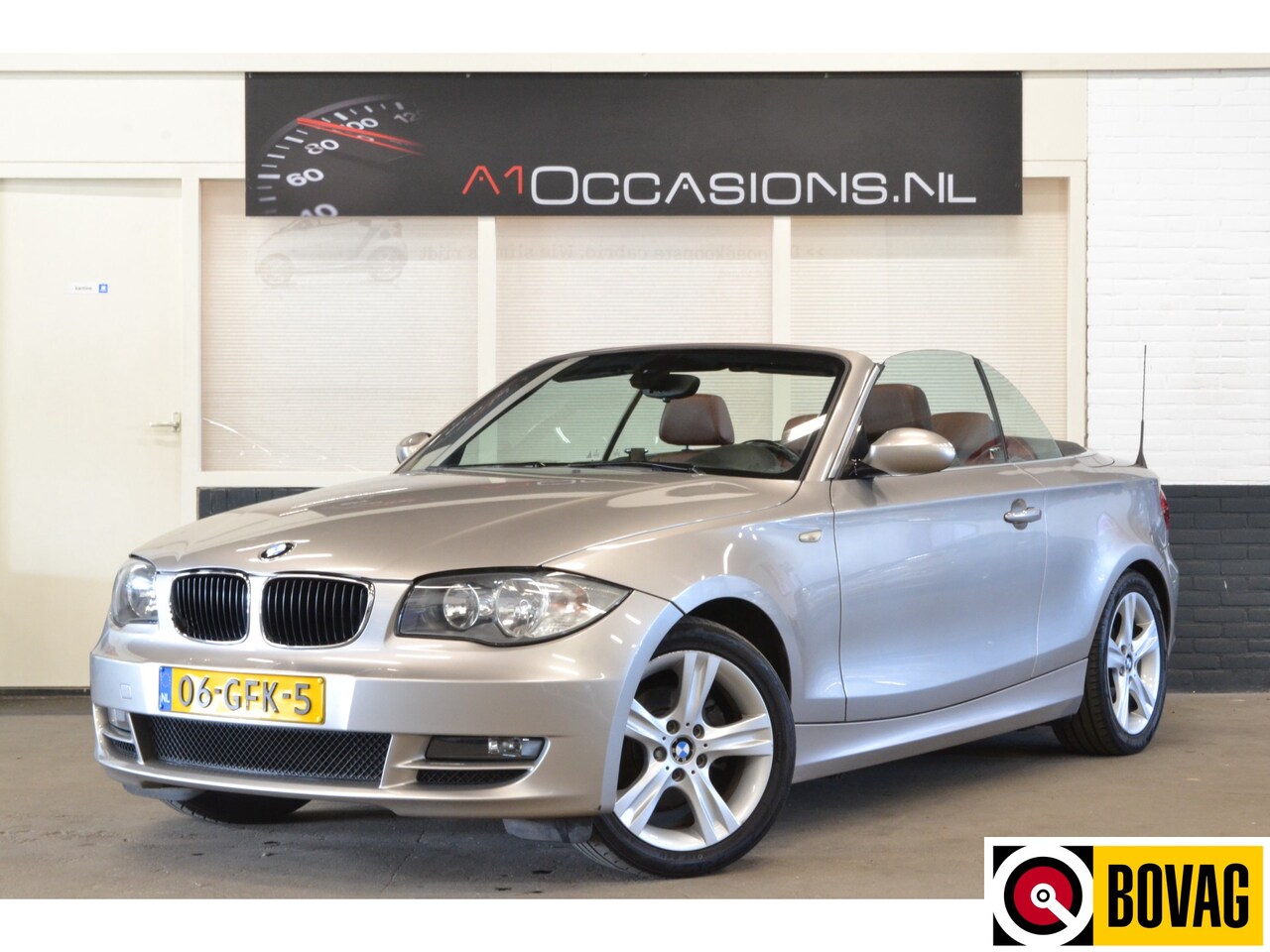 BMW 1-serie Cabrio 118i High Executive LEER + CLIMA + REVISIE 2008 Benzine  - Occasion te koop op AutoWereld.nl