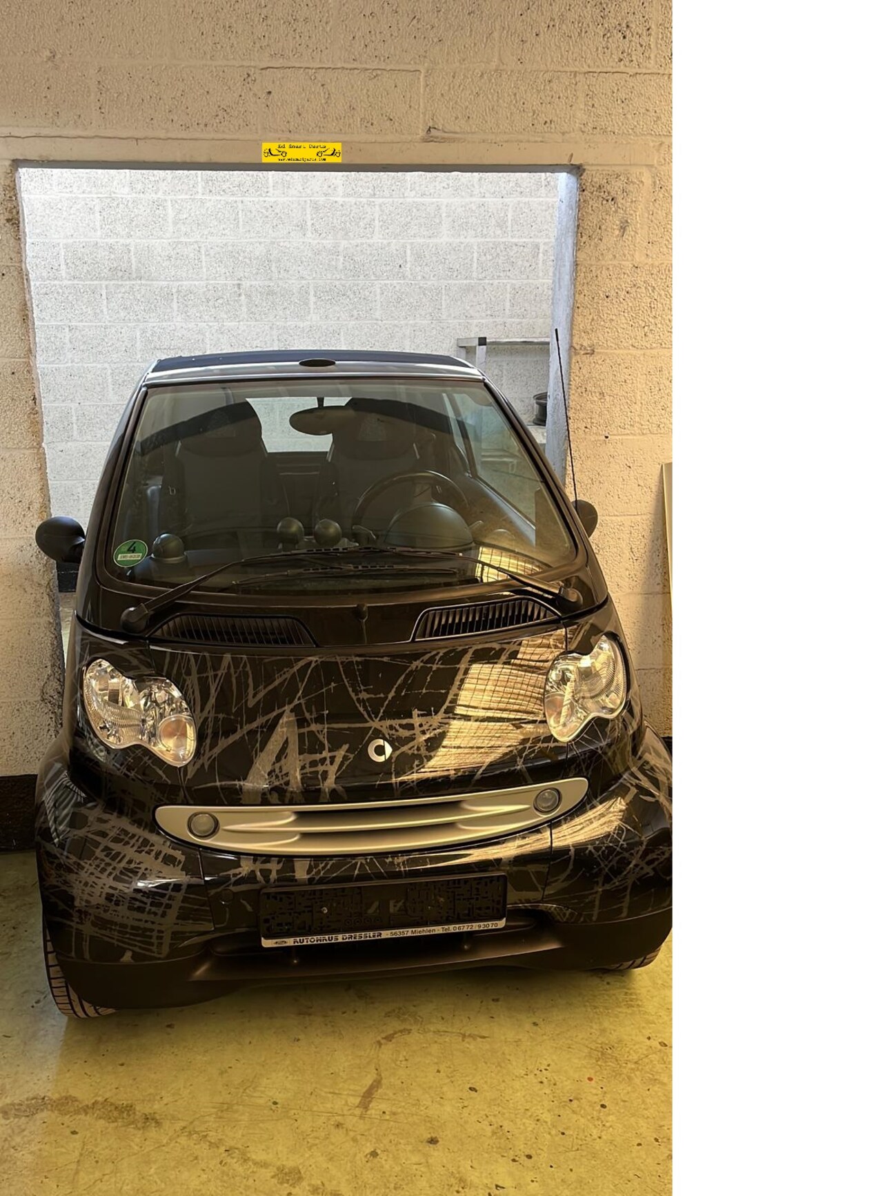 Smart Cabrio scratch black zuinige auto cabrio & pulse 2003 Benzine