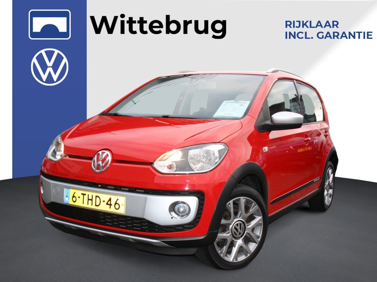 Volkswagen Up! - 1.0 cross up! Executive 75pk / Navigatie / Bluetooth / Airco / LM velgen / Dakrailing alum - AutoWereld.nl