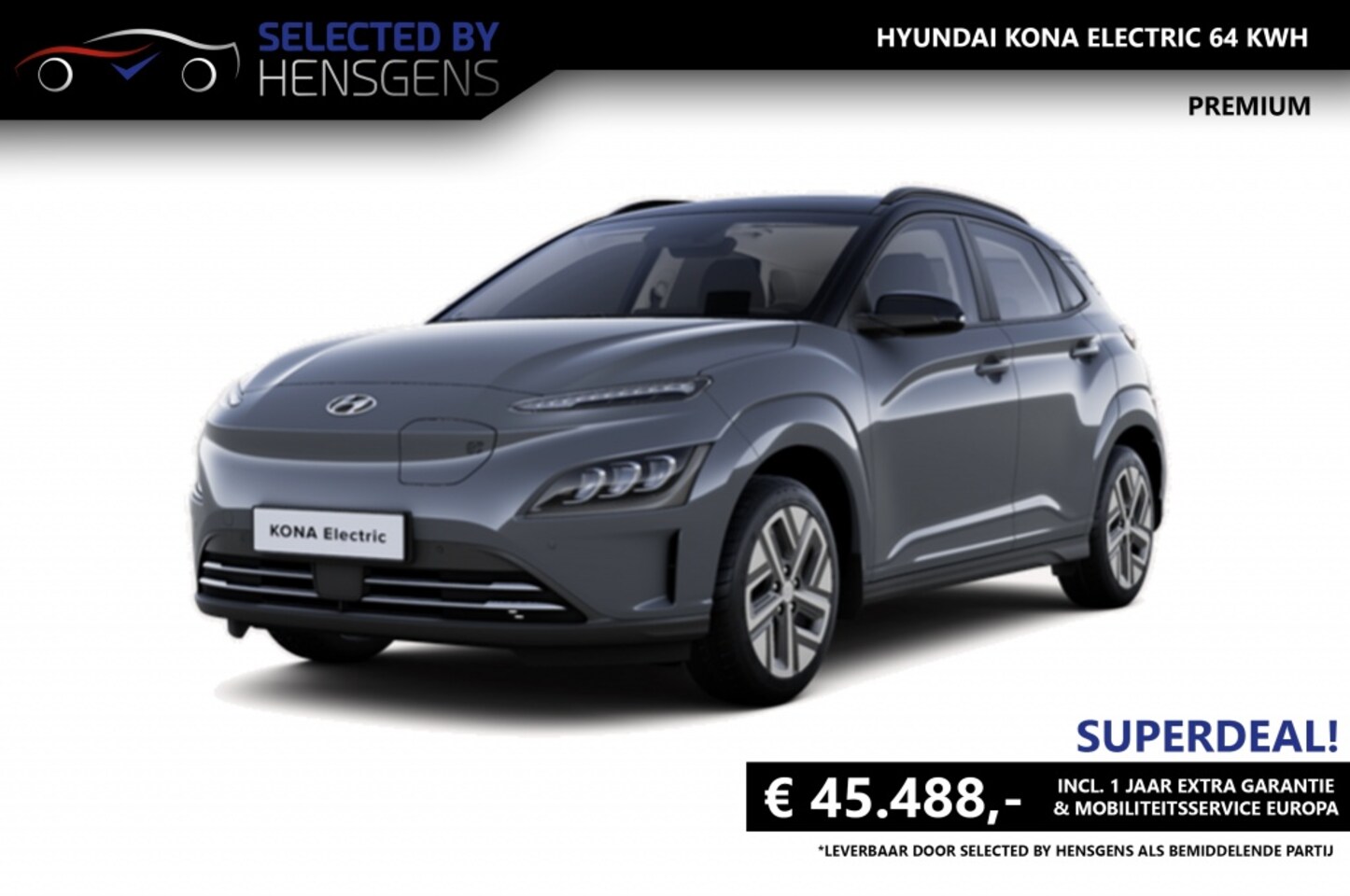 Hyundai Kona EV Premium 64 kWh 2022 Elektrisch Occasion te koop op