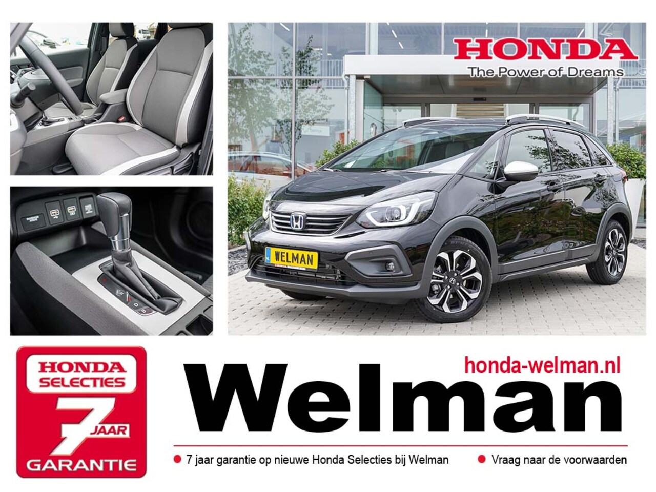 Honda Jazz - 1.5i E:HEV CROSSTAR - HYBRID - AUTOMAAT - VOORRAAD - AutoWereld.nl