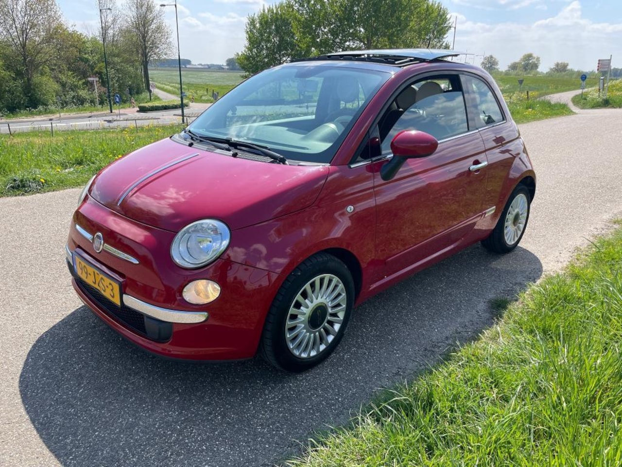 Fiat 500 - 1.2 S&S Lounge !OPEN PANODAK! !LEER! AUTOMAAT! - AutoWereld.nl