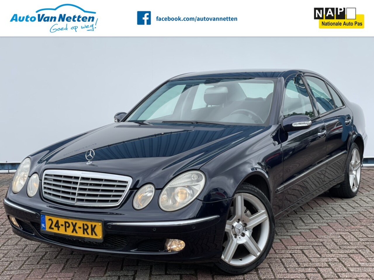 Mercedes-Benz E-klasse - 240 V6 177pk Automaat, Elegance, Originele NL, Clima,Cruise,18"lmv,Pdc,Gr.Navi, - AutoWereld.nl