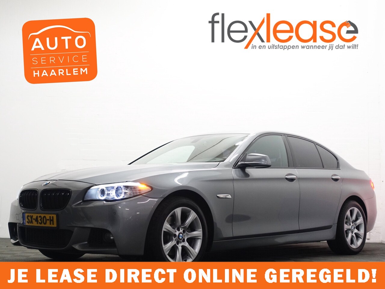 BMW 5-serie - 520i High Exe M Sport Aut- Xenon Led, Leder, Clima, Verwarmd Elektrische interieur - AutoWereld.nl