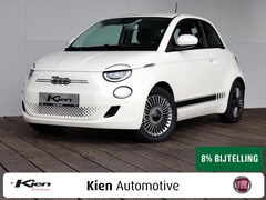 Fiat 500 - e Sport by Kien | 8% Bijtelling | Lederen stuurwiel | Lichtmetalen velgen | Navigatie | Pa