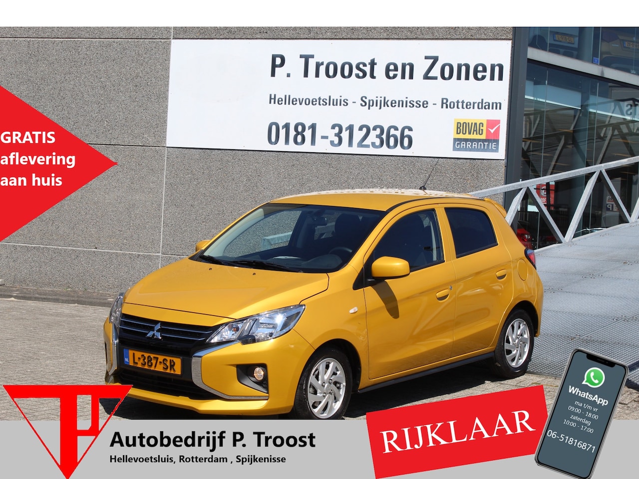 Mitsubishi Space Star - 1.2 Active Automaat/Cruise control/LM velgen/DAB - AutoWereld.nl