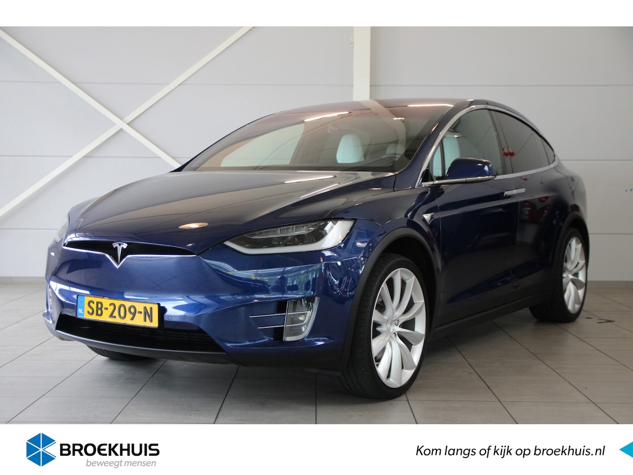 Tesla Model X - 75D Base Vraagprijs incl. BTW | Navigatie | Climate Control | Leder | - AutoWereld.nl