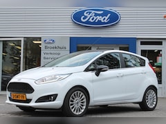 Ford Fiesta - 1.0EB 100PK TITANIUM | NAVI | CLIMA | ZWART DAK + SPIEGELS | PARK SENSOREN | DEALER ONDERH
