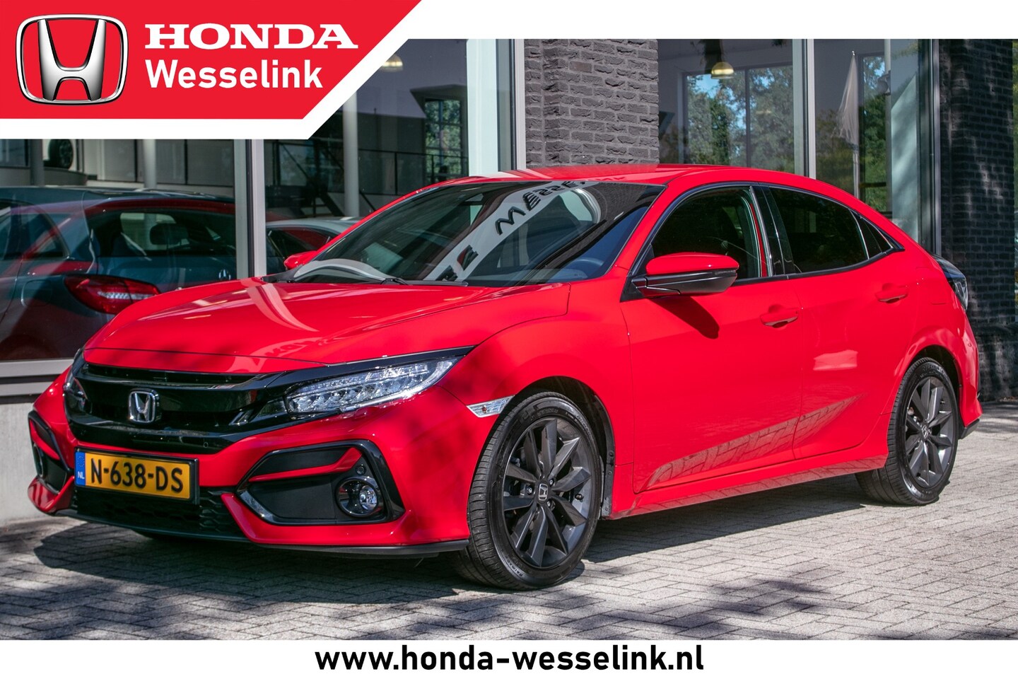 Honda Civic - 1.0T Elegance Automaat - All-in rijklrprs | Honda Sensing | LED verlicht | navi! - AutoWereld.nl