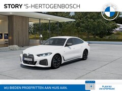 BMW i4 - M50 High Executive 80 kWh leverbaar 03-2023 / Mineralweiss metallic / Leder Vernasca Schwa