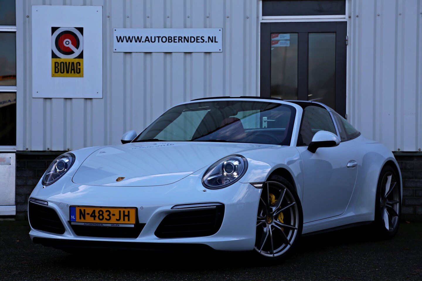 Porsche 911 Targa - 3.0 4 370PK Aut. 991.2 *Perfect Porsche Onderh.*Carrara wit metallic!/Sportuitlaat/ACC/Bos - AutoWereld.nl