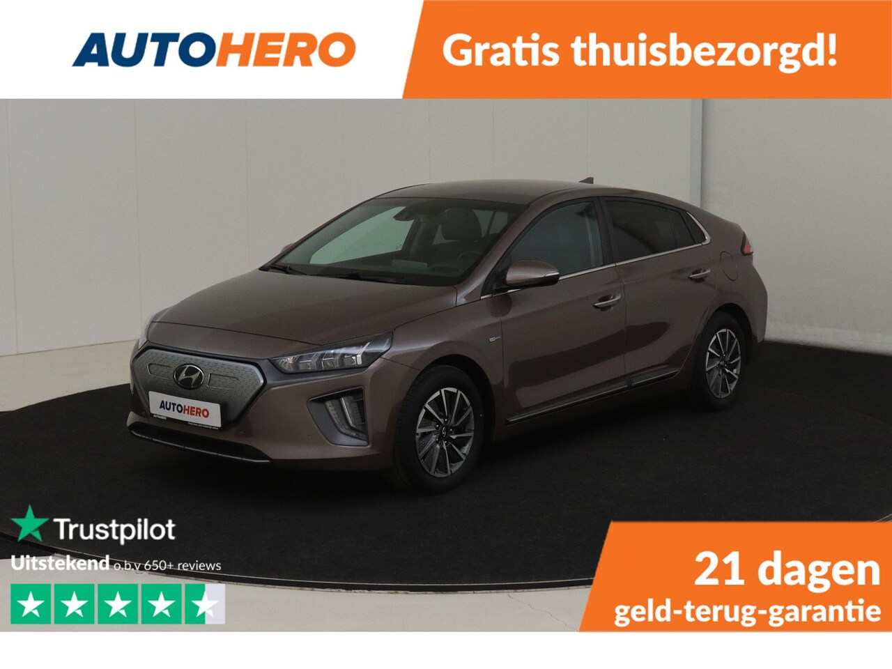 Hyundai IONIQ - Premium Electric Drive 136PK | FF80149 | BTW | Leder | Navi | LED | Parkeersensoren V+A | - AutoWereld.nl