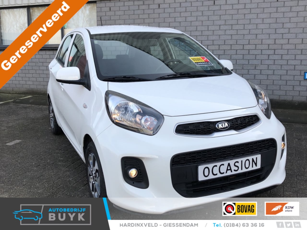 Kia Picanto - 1.0 CVVT EconomyPlusLine Navi | Tel | Camera | Trekhaak | Airco | 1e Eigenaar - AutoWereld.nl