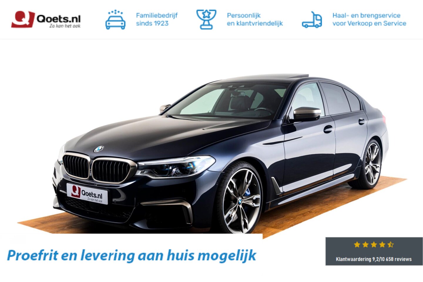 BMW 5-serie - M550i xDrive High Executive Head-Up Display - Trekhaak - Schuif-/Kanteldak - BMW Laserligh - AutoWereld.nl