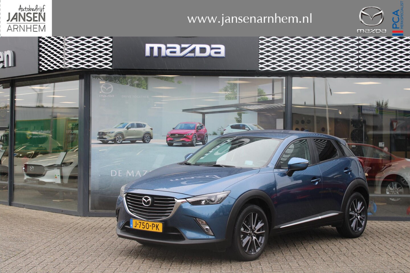 Mazda CX-3 - 2.0 SkyActiv-G 120 GT-M Line , Automaat, Half Leder, Navi, Camera, LMV 18 Inch, Cruise, HU - AutoWereld.nl