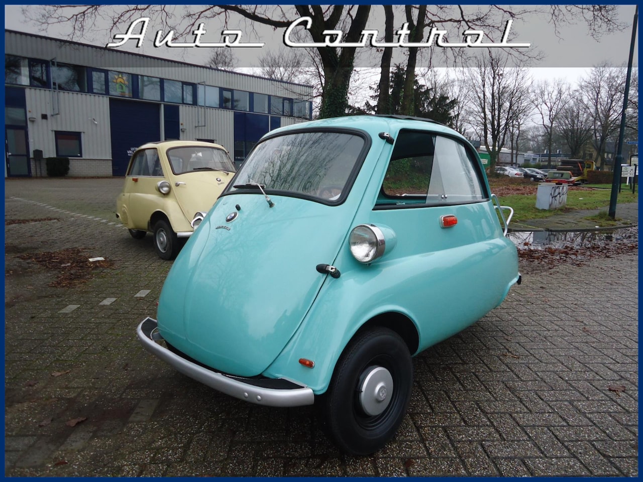 BMW Isetta - Mintgroen 3-wieler - AutoWereld.nl