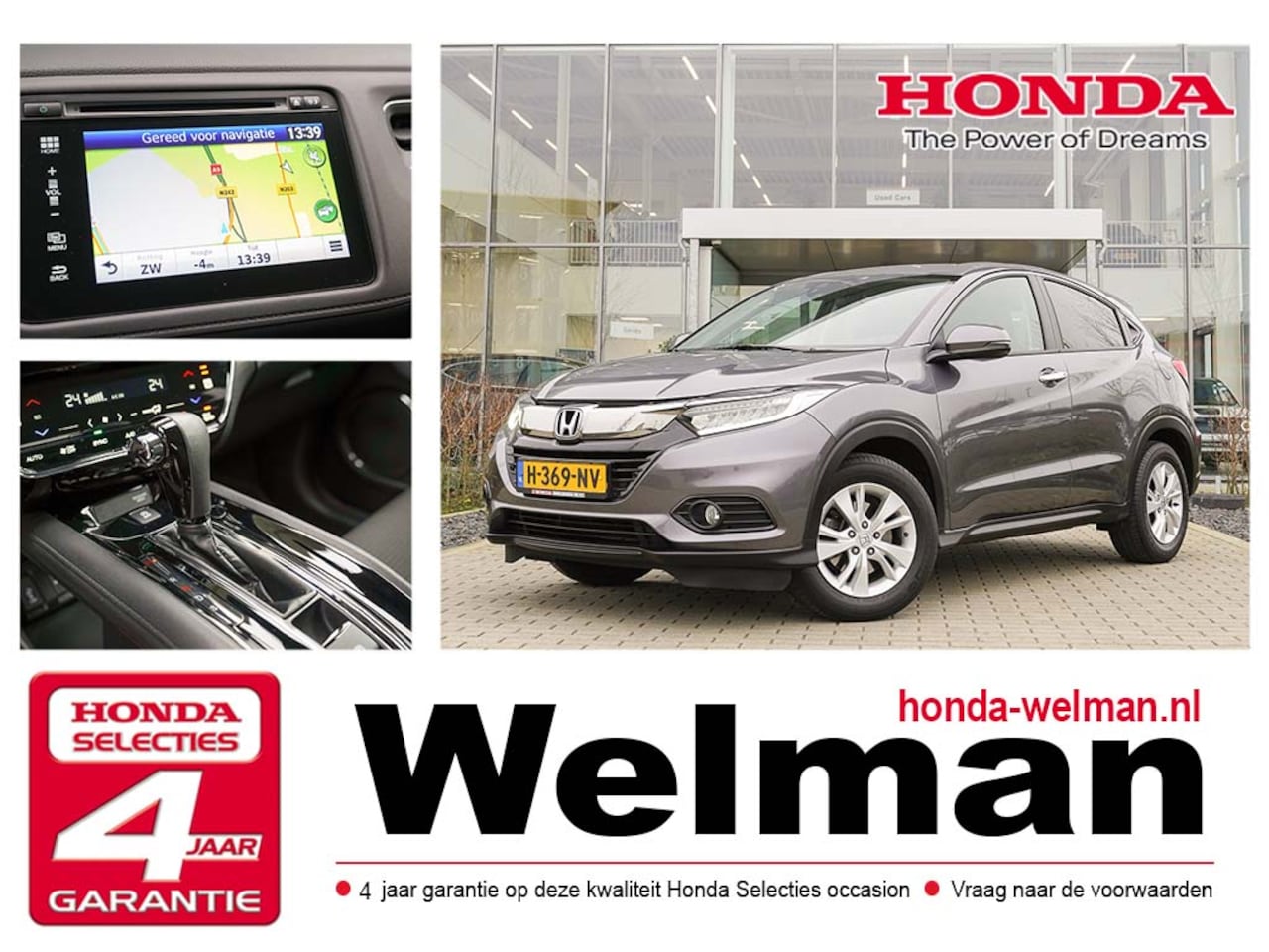 Honda HR-V - 1.5i V-TEC ELEGANCE - NAVIGATIE -  AUTOMAAT -  CAMERA - LED - AutoWereld.nl