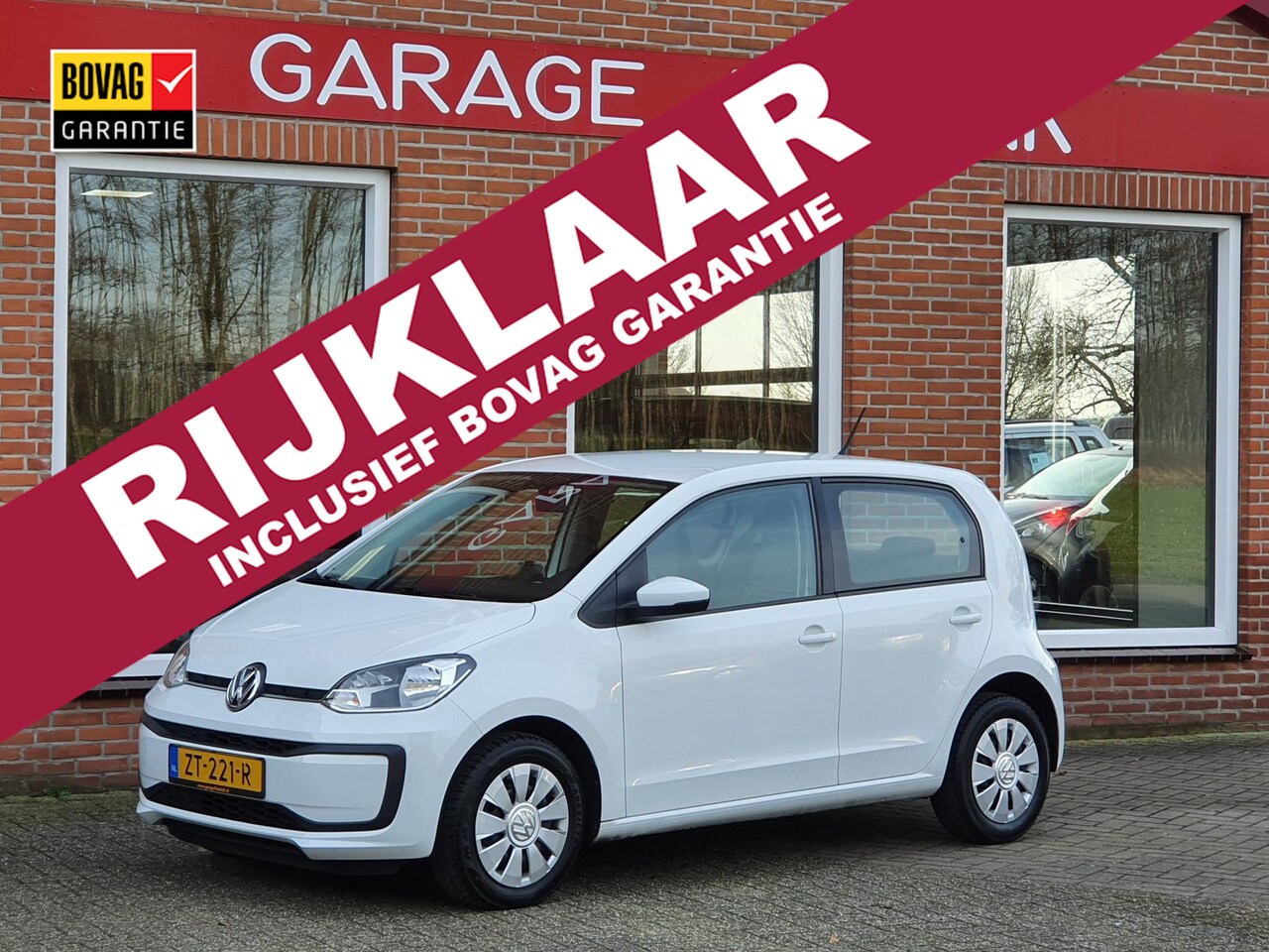 Volkswagen Up! - 1.0 BMT move up! 60PK 5drs airco, navi, carkit, dab+, elektr.ramen RIJKLAAR - AutoWereld.nl