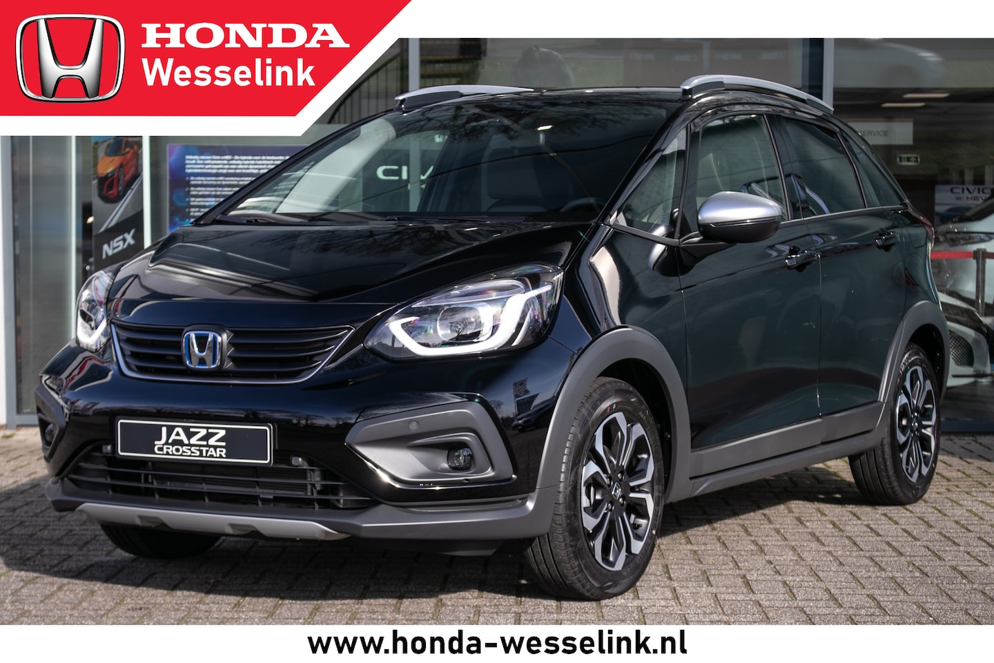 Honda Jazz - 1.5 e:HEV Crosstar Automaat - Cons.prijs rijklaar | Honda sensing | navi | Robust Pack! - AutoWereld.nl
