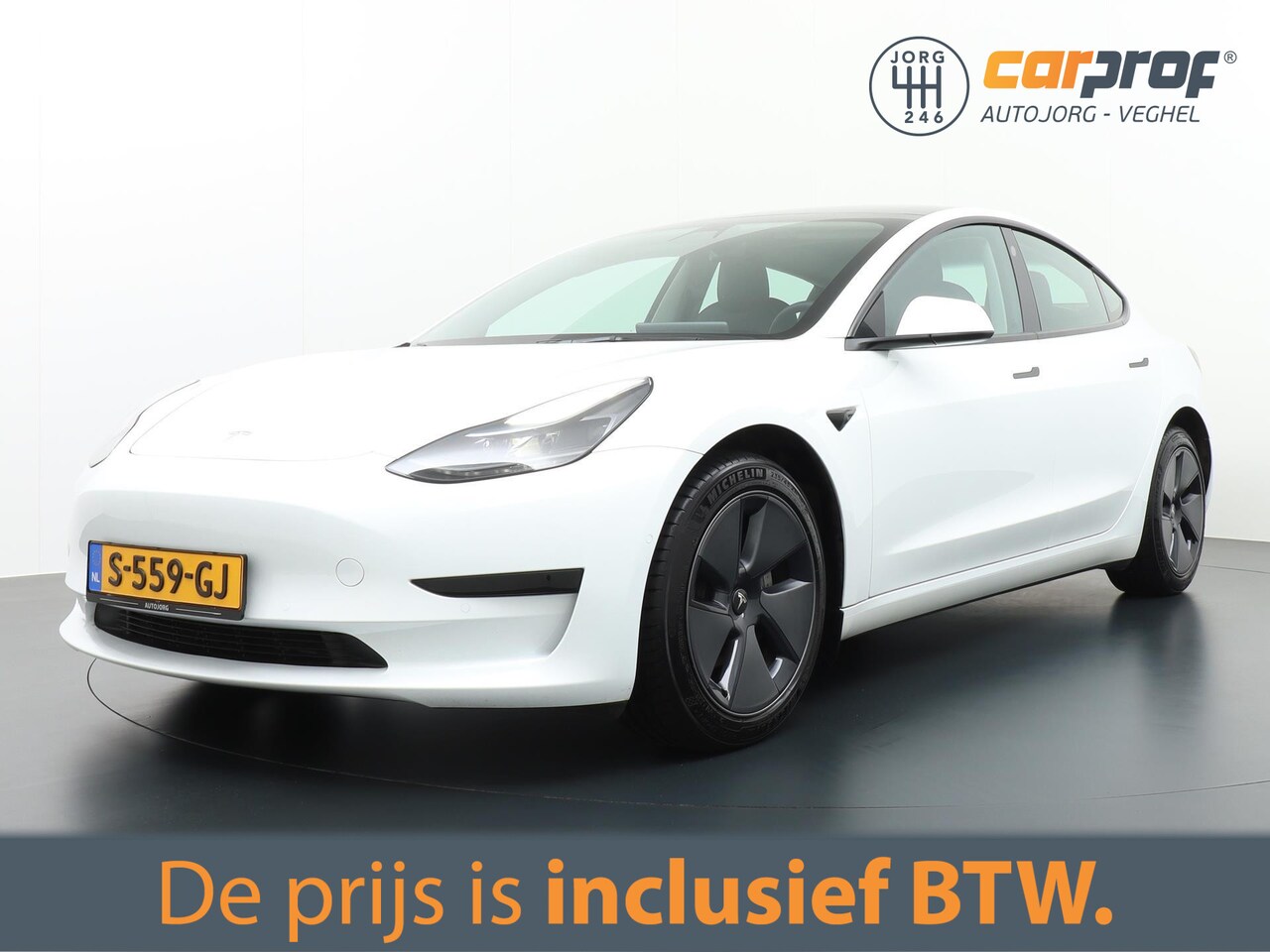 Tesla Model 3 - Standard RWD Plus Incl BTW | Zwart interieur | Pano Dak - AutoWereld.nl