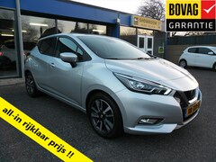 Nissan Micra - 0.9 IG-T 90PK N-CONNECTA NAV ECC LMV PDC XENON STOELVERWARMING CAMERA RIJKLAARPRIJS