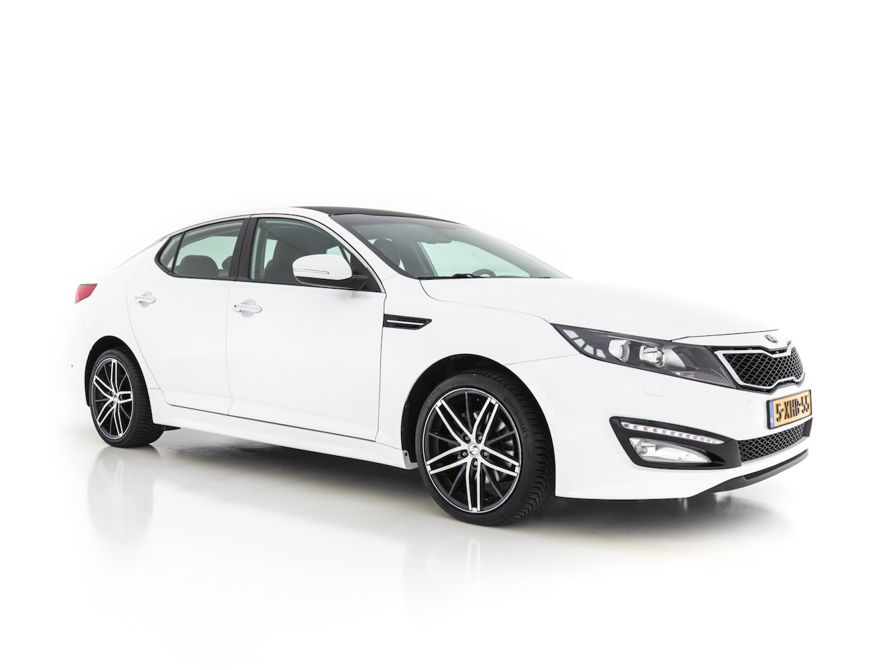 Kia Optima - 2.0 CVVT Hybrid BusinessLine AUT. *NAVI+1/2LEDER+CAMERA+KEYLESS+ECC+PDC+CRUISE* - AutoWereld.nl