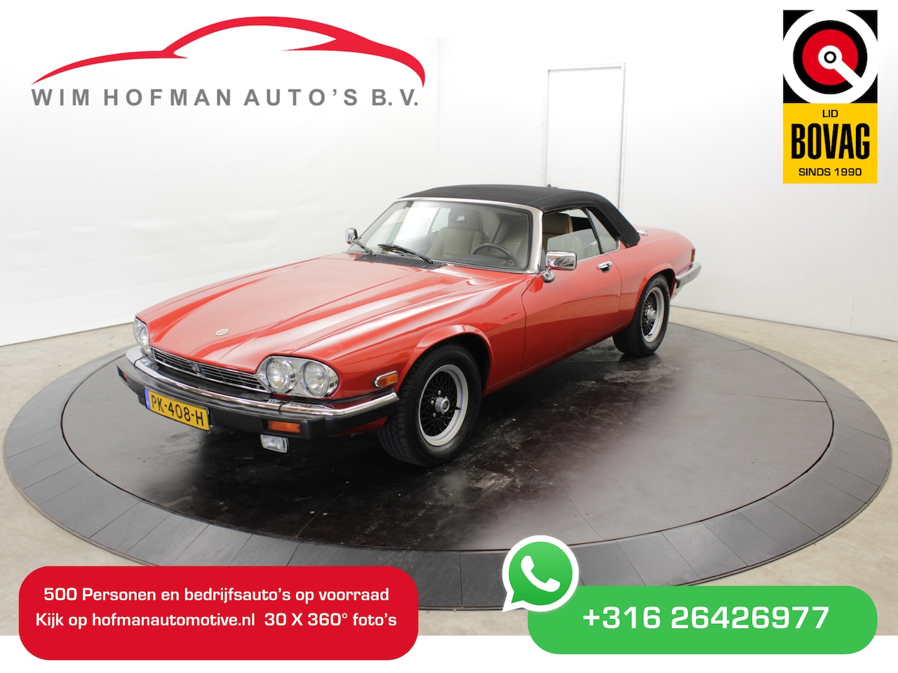 Jaguar XJS - 5.3 V12 278PK Convertible Leer Autom Elektr ramen stoelverw - AutoWereld.nl