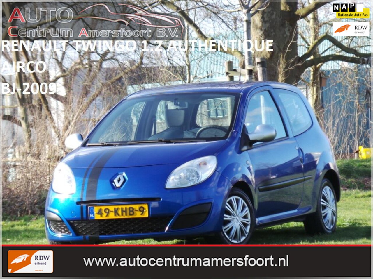 Renault Twingo - 1.2 Authentique 1.2 Authentique ( AIRCO + INRUIL MOGELIJK ) - AutoWereld.nl