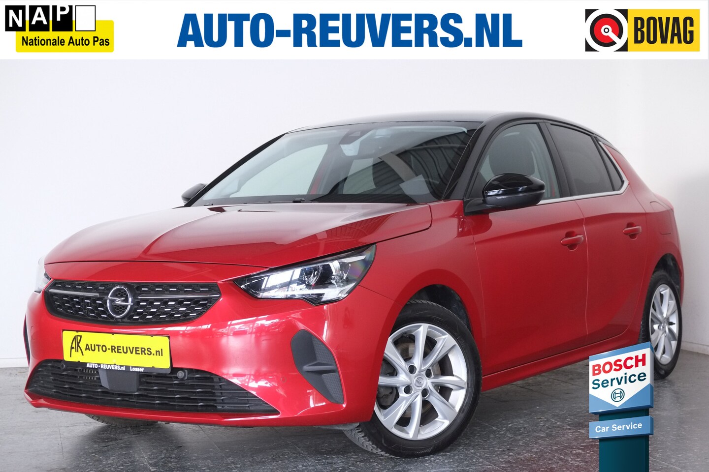 Opel Corsa - 1.2 Elegance / LED / Carplay / Half Leder / Clima / Cam - AutoWereld.nl