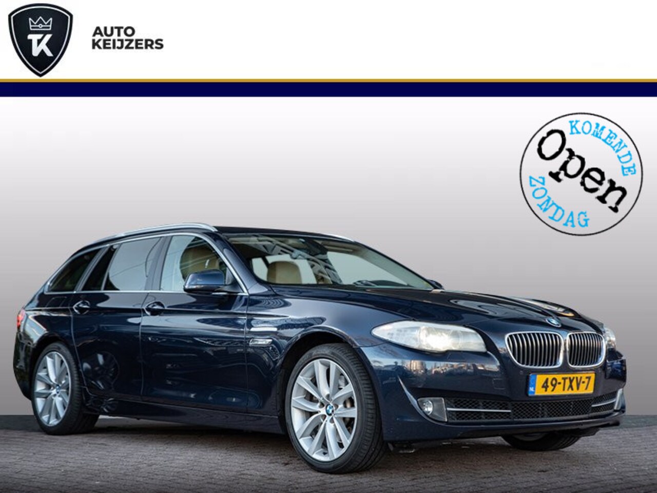 BMW 5-serie Touring - 528i High Executive Leer Elec. Stoelen PDC  Zondag a.s. open! - AutoWereld.nl