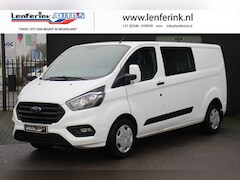 Ford Transit Custom - 2.0 TDCi 130 pk Dubbel Cabine Trend Airco, Bijrijdersbank, Bluetooth, Cruise, PDC V+A,
