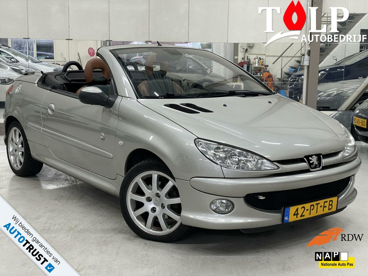 Peugeot 206 CC - 1.6-16V Roland Garros Leder Clima Top staat! - AutoWereld.nl
