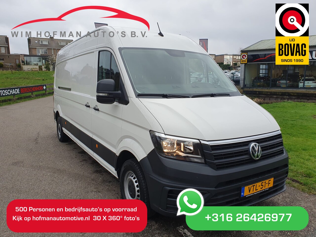 Volkswagen Crafter - 35 2.0 TDI L4H3 449WB (oude L3H2) 3.5T schuifd. L+R 3Pers Airco Bluetooth - AutoWereld.nl