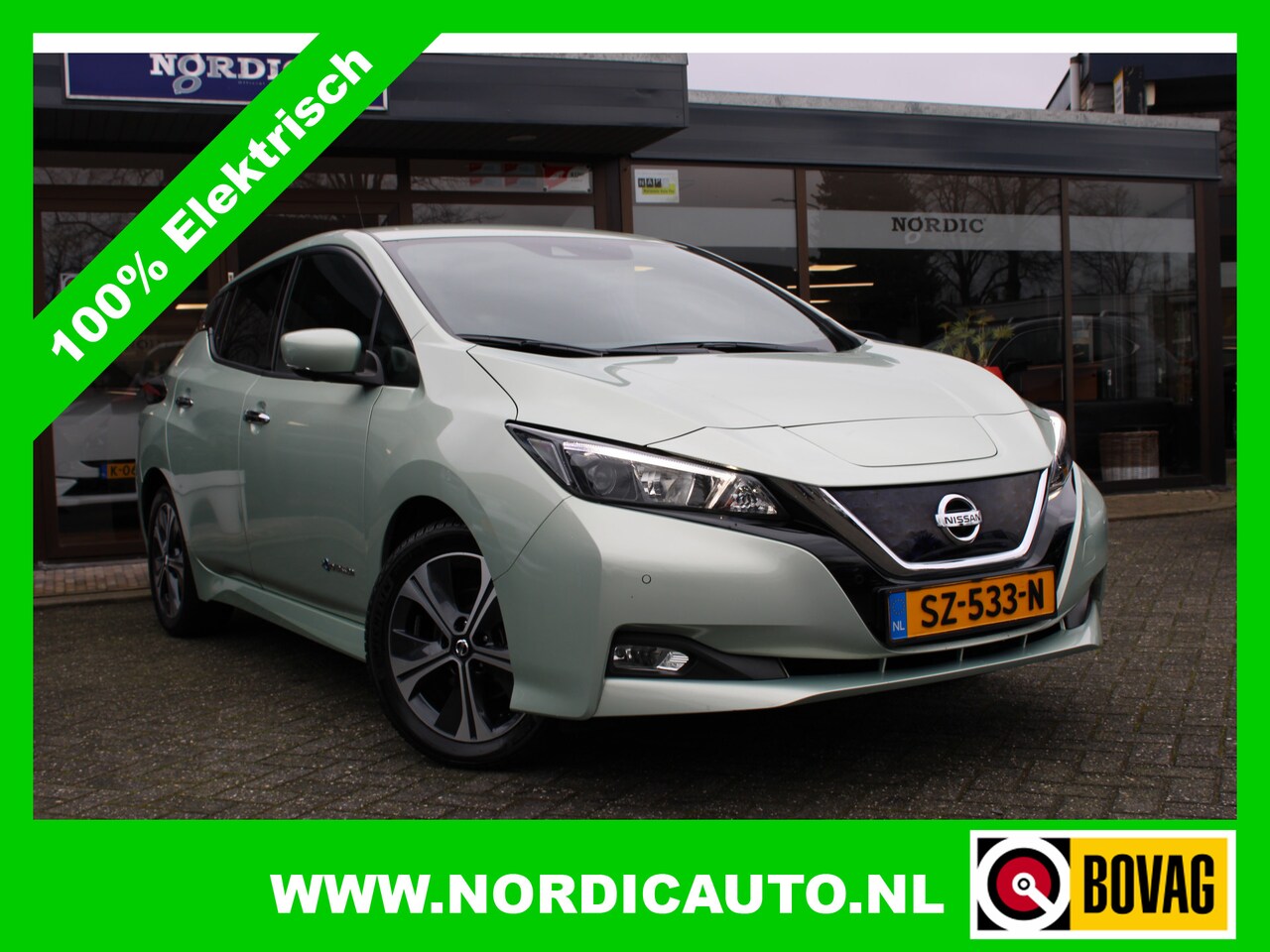 Nissan LEAF - 2.ZERO EDITION 40 kWh / NAVIGATIE / CAMERA / STOEL EN ACHTERBANK VERWARMING/ 2000,= SUBSID - AutoWereld.nl