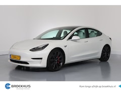 Tesla Model 3 - Performance | Navigatie | 20 inch | Carbon spoiler | Autopilot | Camera | Leder |