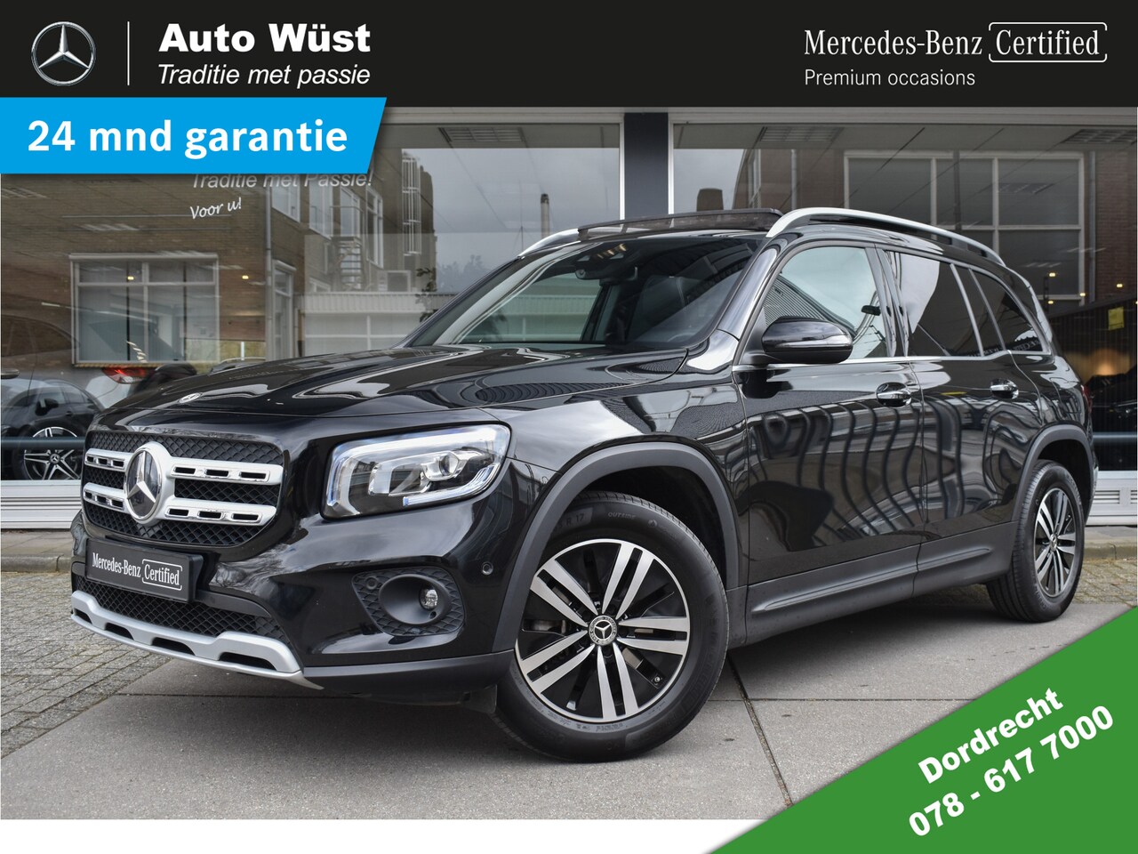 Mercedes-Benz GLB - 200 Premium 7p. | Panaroma-schuifdak | Stoelverwarming | Achteruitrijcamera | Trekhaak | K - AutoWereld.nl
