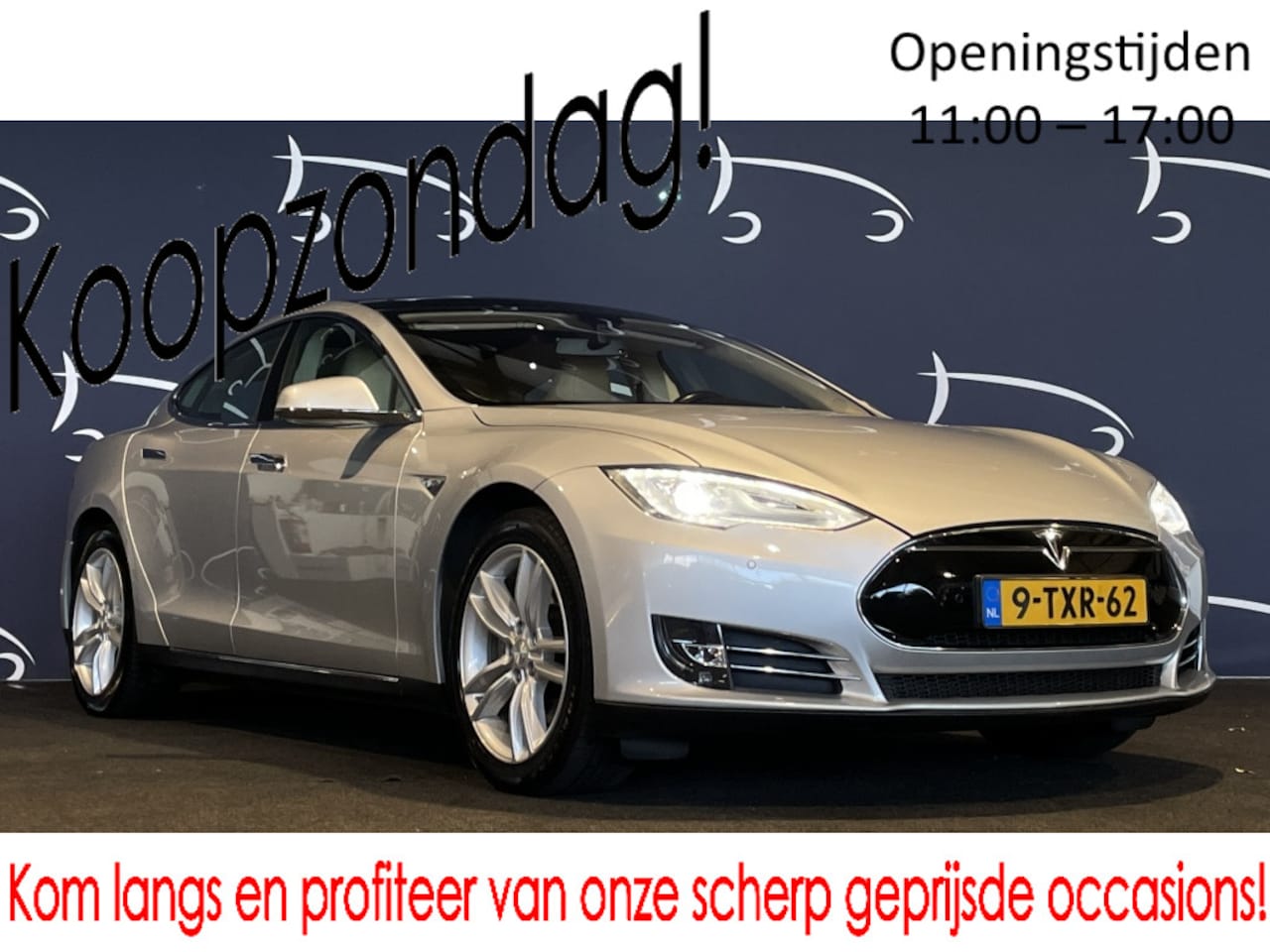 Tesla Model S - motors 85 LEDER PANODAK LMV NAVIGATIE - AutoWereld.nl