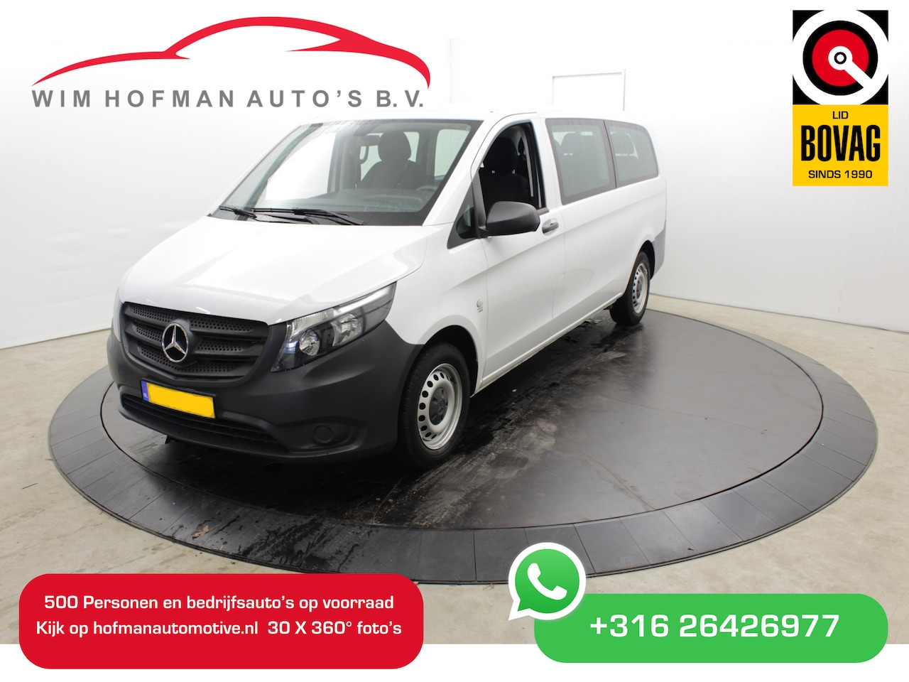 Mercedes-Benz Vito Tourer - 109 BlueTEC Extra Lang 9 Personen Airco BPM-Vrij - AutoWereld.nl