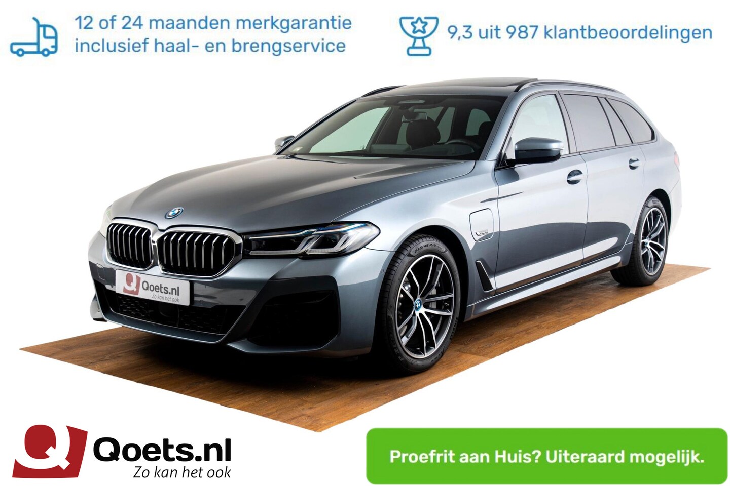 BMW 5-serie Touring - 530e High Executive M-sport Pakket - Panoramadak - Head-up - Driving Assistant Professiona - AutoWereld.nl